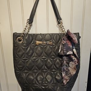 BETSY JOHNSON! NWOT- Quilted Tote with scarf
